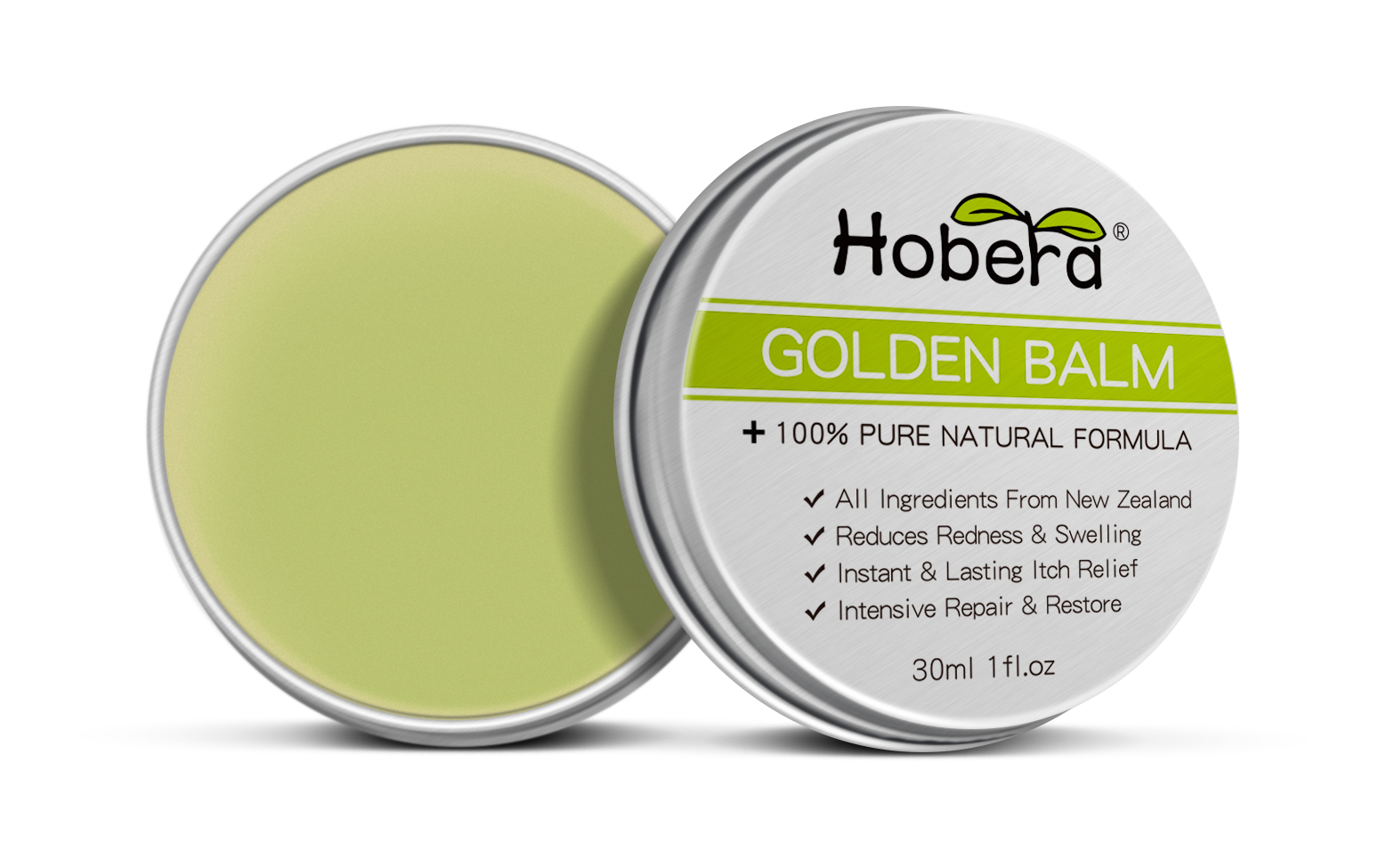 HOBERA Golden Balm open tin